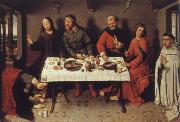 Dieric Bouts Museem national Christ in the house the Pharisaers Simon Spain oil painting artist